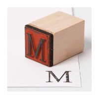 Holzstempel Alphabet, Großbuchstaben und Zahlen, 20 x 20 mm  - 45 Teile