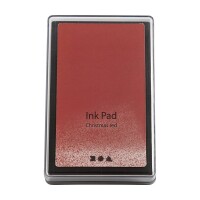 Stamp pad red, size 9 x 6 cm, height 2 cm, acid-free