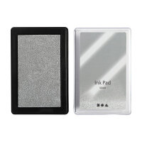 Stamp pad silver, size 9 x 6 cm, height 2 cm, acid-free