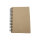 Notebook with spiral binding, A6 kraft cardboard, 80 sheets, lined