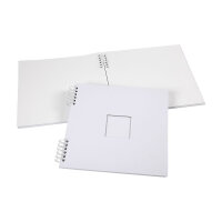 Scrapbook with window 30,5 x 30,5 cm white, 20 sheets of white carton