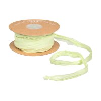 Paper ribbon with colour gradient, 10 m, gift ribbon, decoration ribbon green