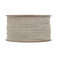 Paper cord,  light grey, 4 mm x 25 m, strong decorative cord