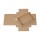 Folding box 10 x 14 x 2.5 cm, brown, with lid, jade kraft cardboard - 10 boxes/set