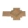 Folding box 8 x 8 x 2 cm, brown, with lid, jade kraft cardboard - 10 boxes/set