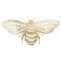 Deco Bees Gold, filigree paper decoration, waterproof...