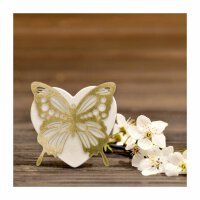 Decorative butterflies gold, filigree paper decoration, waterproof set/4 pieces