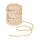 Jute yarn, two-coloured, natural-white, 4 mm, 30 m jute cord, 100% jute