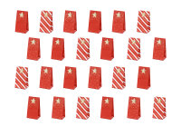 Adventskalender 24 Candy-Tüten mit goldnen...