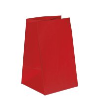 Gift bag 19 x 19 x 32 cm, red kraft paper 120 m²,...