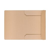 10 x Folder A4, 3 flaps, 2 fill levels, kraft cardboard,...