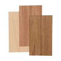 Bamboo veneer sheets,12 x 22 cm, thickness 0,75 mm, 3...