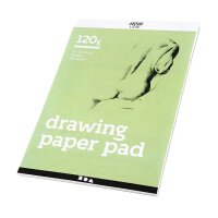 Painting block, A4, white, 30 sheets 120 g/m²