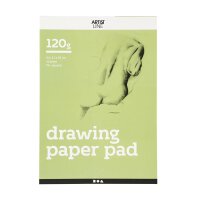 Painting block, A4, white, 30 sheets 120 g/m²