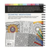 Coloring book Geometric patterns, 64 pages to color, 19.5...