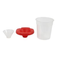 Spill-proof brush cup, h 8.5 cm, d 8 cm, 250 ml