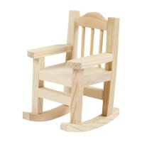 Wooden rocking chair, accessories for miniature worlds...