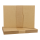 25 x A6 card, kraft cardboard 225 g/m², brown, unprinted