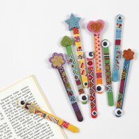 Popsicle sticks, assorted colors, length 11.4 cm, width...
