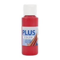 Plus Color  Acrylfarbe auf Wasserbasis, Rot, 60 ml
