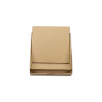 25 x Card 12 x 12 cm, kraft cardboard 244 g/m², brown, unprinted