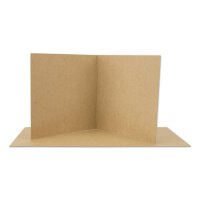 Folding card 120 x 120 mm, 225 g/m² kraft cardboard,...