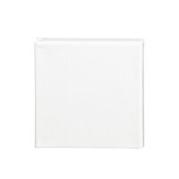 Canvas 15 x15 cm on stretcher, white primed, unbleached