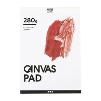 Canvas block, A4 white, 10 sheets, 280 g/m²,...