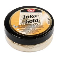 Inka Gold, Hellgold, sofort trocknende Metallglanzfarbe - 50 ml/Dose