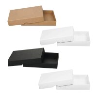 Folding box 10 x 14 x 2.5 cm, with lid,brown, black,...