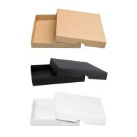 Folding box 12.8 x 12.8 x 2.0 cm, brown, black, white,...
