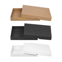 Folding box 13.6 x 18.6 x 2.5 cm, brown, black, white,...