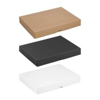 Folding box 13.6 x 18.6 x 2.5 cm, brown, black, white,...