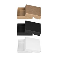 Folding box 10.4 x 10.4 x 2.5 cm, Brown, Black, White,...