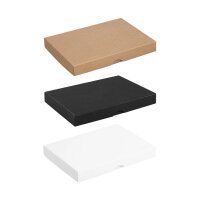 Folding box 16.8 x 12 x 2 cm, Brown, Black White, with...