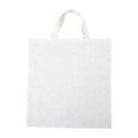 Carrier bag, 38 x 42 cm, 130 g, white, 100% cotton