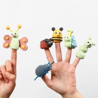 Finger puppets material set insects