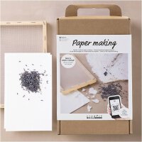Starter Kreativ Set Papierschöpfen inkl. Formrahmen und Papierzellstoff