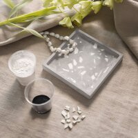 Creative resin casting set - Square tray with terrazzo