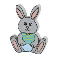 Paper mache Easter bunny, paper bunny Easter decoration