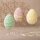 Eier aus gepresster Baumwollwatte mit halbem Bohrloch, Dekoeier, Ostereier 50 Stück