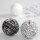 Bastelkugeln, 3,5 cm, 8 Stück, Deko-Ball, Kugeln aus gepresster Baumwollwatte mit halbem Bohrloch
