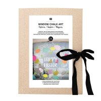 Template folder for window and glass painting with chalk...