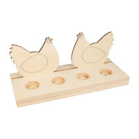 Wooden chicken egg holder to paint, egg stand Easter...