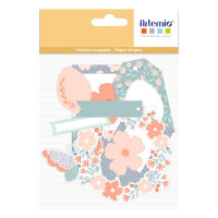 Scrapbooking paper cut-out set with die-cut Easter motifs