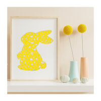 Easter bunny, Easter decoration, Silhouette bunny made of...