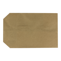 Paper bag, 1.0 l, 17 x 26 x 6 cm, kraft paper, brown